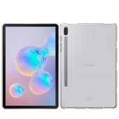 KNY Samsung Galaxy Tab S7 Plus T970 Kılıf Kalemlikli Şeffaf Silikon Şeffaf - 2