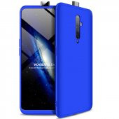 KNY OPPO Reno 2Z Kılıf 3 Parça 360 Zore Ays Kapak Mavi - 1
