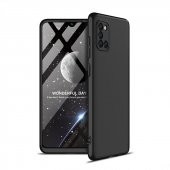 KNY Samsung Galaxy A31 Kılıf 3 Parça 360 Zore Ays Kapak Siyah - 1