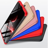 KNY Samsung Galaxy A31 Kılıf 3 Parça 360 Zore Ays Kapak Mavi - 4