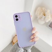 KNY Samsung Galaxy A31 Kılıf Renkli Kenarlı Kamera Korumalı Buzlu Hux Kapak Mavi - 2