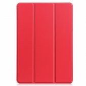 KNY Huawei Mate Pad 10.4 İnç Arkası Şeffaf İnce Smartcover Kılıf Kırmızı - 1