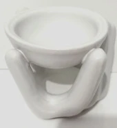 Seramik El Figürlü Beyaz Buhurdanlık - 2