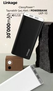 Linkage LKP-10 30000 Mah Powerbank  Hızlı Taşınabilir Şarj 4 USB Girişli - 7