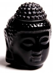 Siyah Otantik Buda Seramik Buhurdanlık - 1
