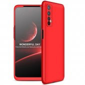 KNY Realme 7 Kılıf 3 Parça 360 Zore Ays Kapak Kırmızı - 1