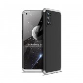 KNY Realme 7 Pro Kılıf 3 Parça 360 Zore Ays Kapak Gri - 1