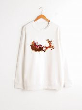 Dizzy Concept Yeni Yıl Baskılı Sweatshirt - 1