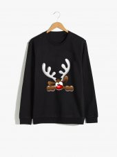 Dizzy Concept Yeni Yıl Baskılı Sweatshirt - 1