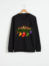 Dizzy Concept Yeni Yıl Baskılı Sweatshirt - 1
