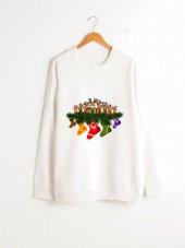 Dizzy Concept Yeni Yıl Baskılı Sweatshirt - 1