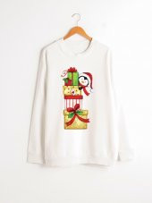 Dizzy Concept Yeni Yıl Baskılı Sweatshirt - 1
