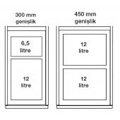 Hafele Mix Çöp Kutusu Beyaz 503.19.791 - 3