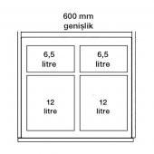 Hafele Mix Çöp Kutusu Beyaz 503.19.791 - 4