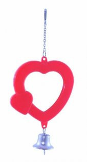 Aynalı Kalp Kuş Oyuncağı - 1