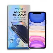 iPhone 11 Siyah 5D Mat Tam Kaplayan Ekran Koruyucu - 1