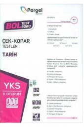 ​Pergel Yayınları AYT Tarih Çek Kopar Testler - 1
