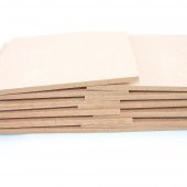 Sunta Kare Tahta Beyaz Kahverengi Hobi Hammadde 15x15 12'li Paket - 3