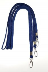 Office Force Metal Akrep Kancalı Lacivert Kart Askı İpi 50li - 1