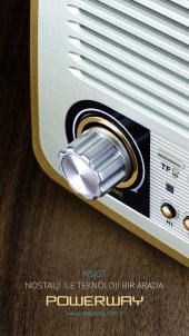 Powerway Nsj07 Nostalji Radyo Bluetooth Fm Radyo Usb Girişi NSJ07 - 2