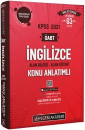2021 KPSS ÖABT İngilizce Video Destekli Konu Anlatımlı Pegem Yayınları - 1