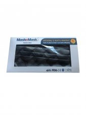 Maskemask Yetişkin Kuvars Kumaş Yüksek Kaliteli Gri Desenli Yetişkin Kuvars Maske - 2