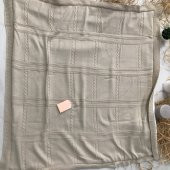 Lilmood 87x87 Küçük Saç Örgülü Velsoft Triko Bebek Battaniyesi - 3