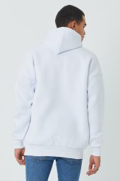 Trair Erkek Joker Baskılı Cepli Kapşonlu Sweatshirt - 11