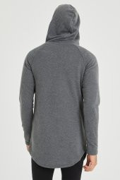 Trair Erkek Delikli Cepli Kapşonlu Oversize Sweatshirt - 9