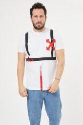 Trair Off White Arka Ön Baskili - 3