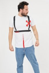 Trair Off White Arka Ön Baskili - 4