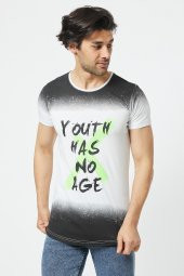 Trair Baskılı Yıkamalı T-Shirt - 11