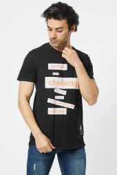 Trair Duz Baskılı T-Shirt - 4