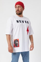 Trair Oversize Never Ve Şimşek Nakışlı - 4