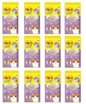 Me-O Creamy Treats Ton Balığı Ve Deniz Tarağı Kedi Ödül Maması 15 gr x 4 (12 ADET) - 1