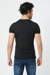 Trair Bısıklet Yaka Delikli Kumas T-Shirt - 3