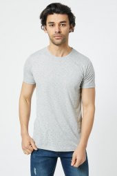 Trair Bısıklet Yaka Delikli Kumas T-Shirt - 10