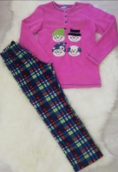 Ba ha polar pijama takımı lila - 1