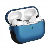 Apple Airpods Pro Kılıf Zore Shockproof Silikon Renk Mavi - 1