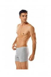 Düğmeli Likralı Erkek Boxer - 1