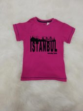 wonder kids 6339 istanbul baskılı kız tişört - 1