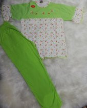 poleren kız çocuk yazlık pijama takımı - 1