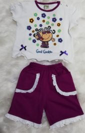 bora kız çocuk yazlık pijama takımı - 1