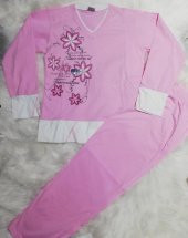 fapi 5410 kız çocuk mevsimlik uzun kol pijama takımı - 1