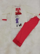 wonder kids kız çocuk uzun kol mevsimlik pijama takımı - 1