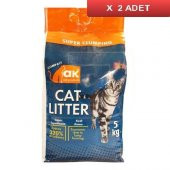Akkum Topaklaşan Kedi Kumu Lavanta Kalın Taneli 5 Kg (2 ADET) - 1