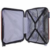 Geniş Kasa PVC 4 Teker Kırmızı Valiz - 5