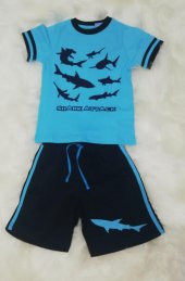 wonderkids 130640 erkek çocuk şortlu pijama takımı - 1