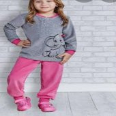 roly poly kız çocuk pijama takımı polar - 1