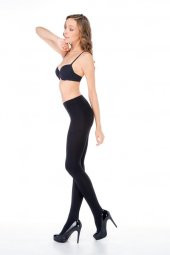 Kadın Siyah Termal Külotlu Çorap - 2